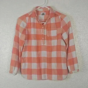 Old Navy Girls Long Sleeve Plaid Shirt